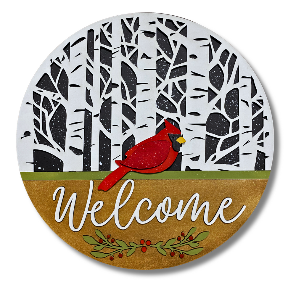 Cardinal Welcome | 12" Sign Kit