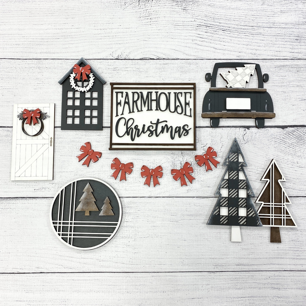 Farmhouse Christmas | Deluxe Tiered Tray Kit