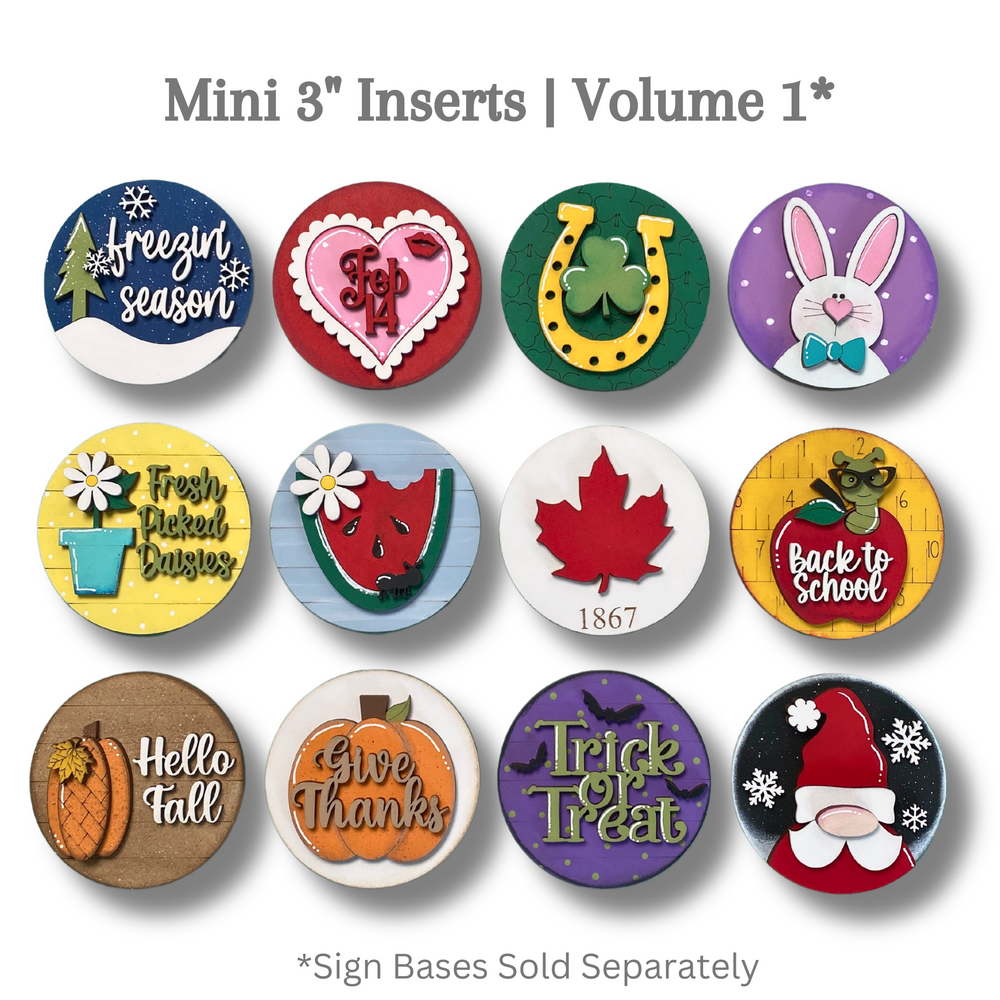 
            
                Load image into Gallery viewer, Mini 3&amp;quot; Inserts | Volume 1
            
        