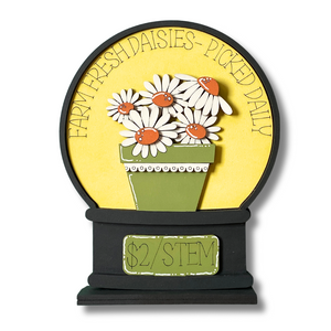 
            
                Load image into Gallery viewer, Comin&amp;#39; Up Daisies | Snow Globe Insert
            
        